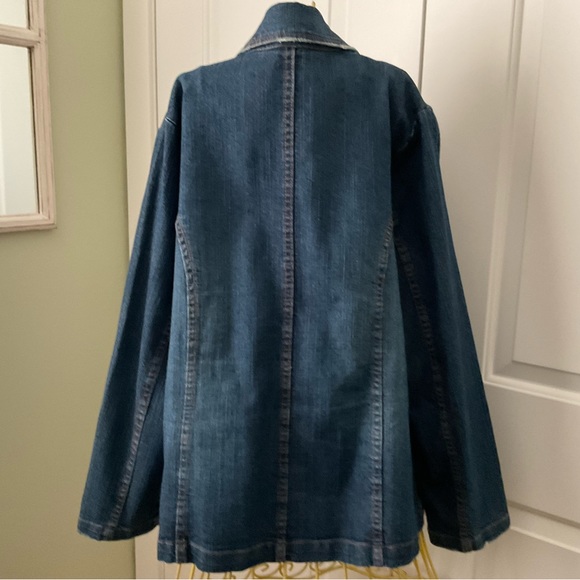 A.E. SPORT & CO. JEANS, CASUAL WEAR DEMIM JACKET, SIZE: 14 - Picture 3 of 12